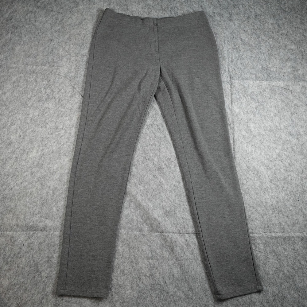 J Jill Pants Womens 10 Gray Stretch Slim Leg‎ Comfort Pull On Knit
